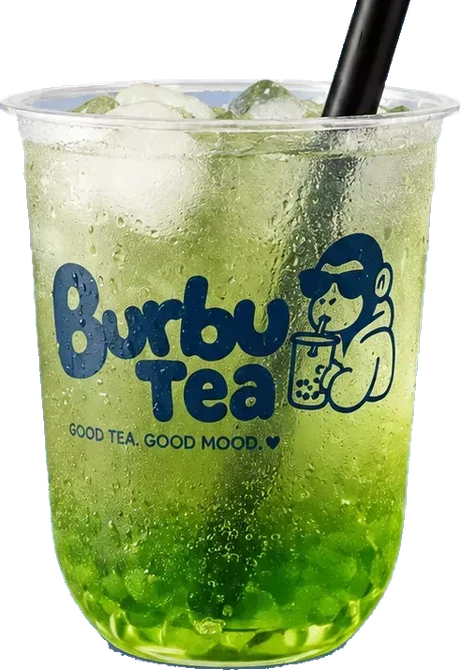 Bebida verde Free de Burbu Tea