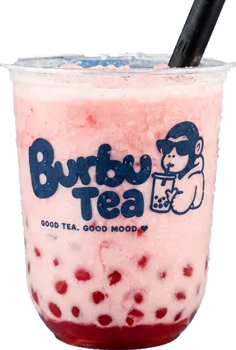 Bebida rosada Love de Burbu Tea